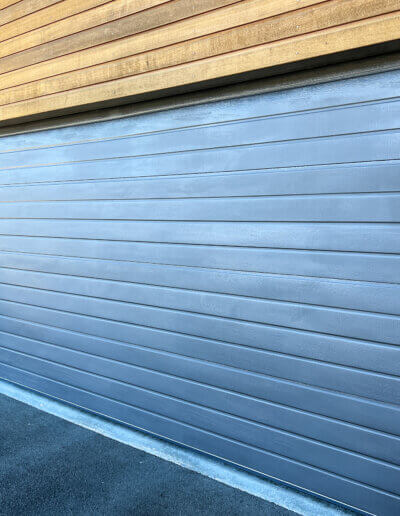 Garage Door During Restoration Process
