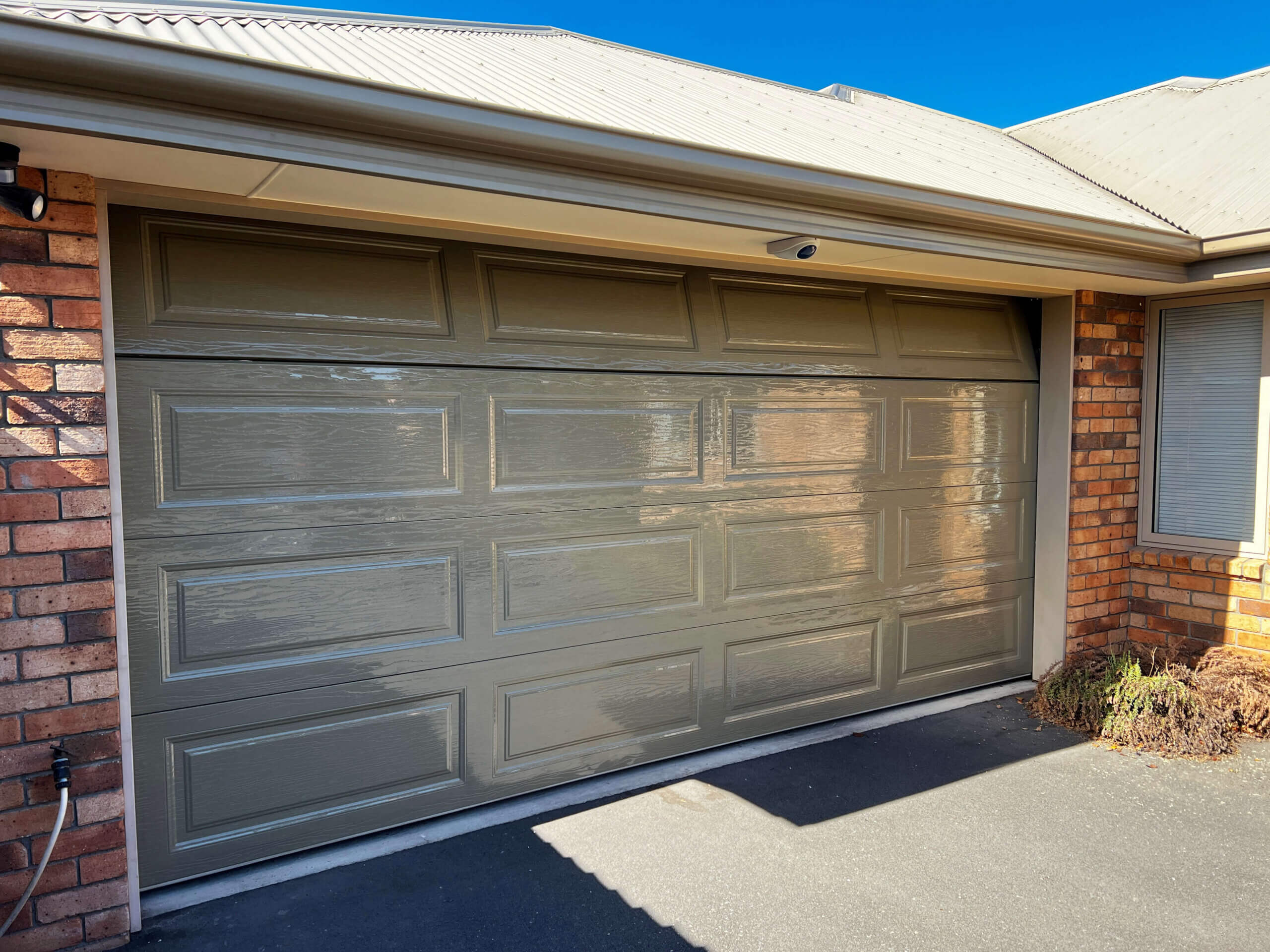 Garage Door Restoration and Protection - Before and After